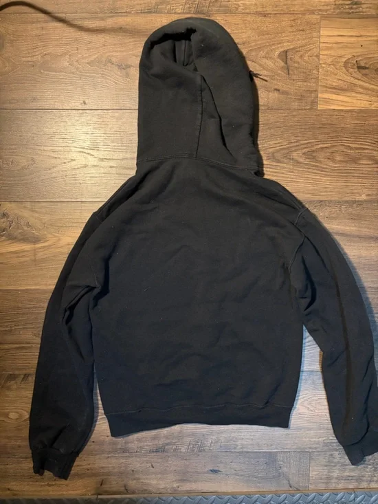 Jerzees Black Hoodie with Gold Hufflepuff Quidditch Graphic - Picture 4 of 4